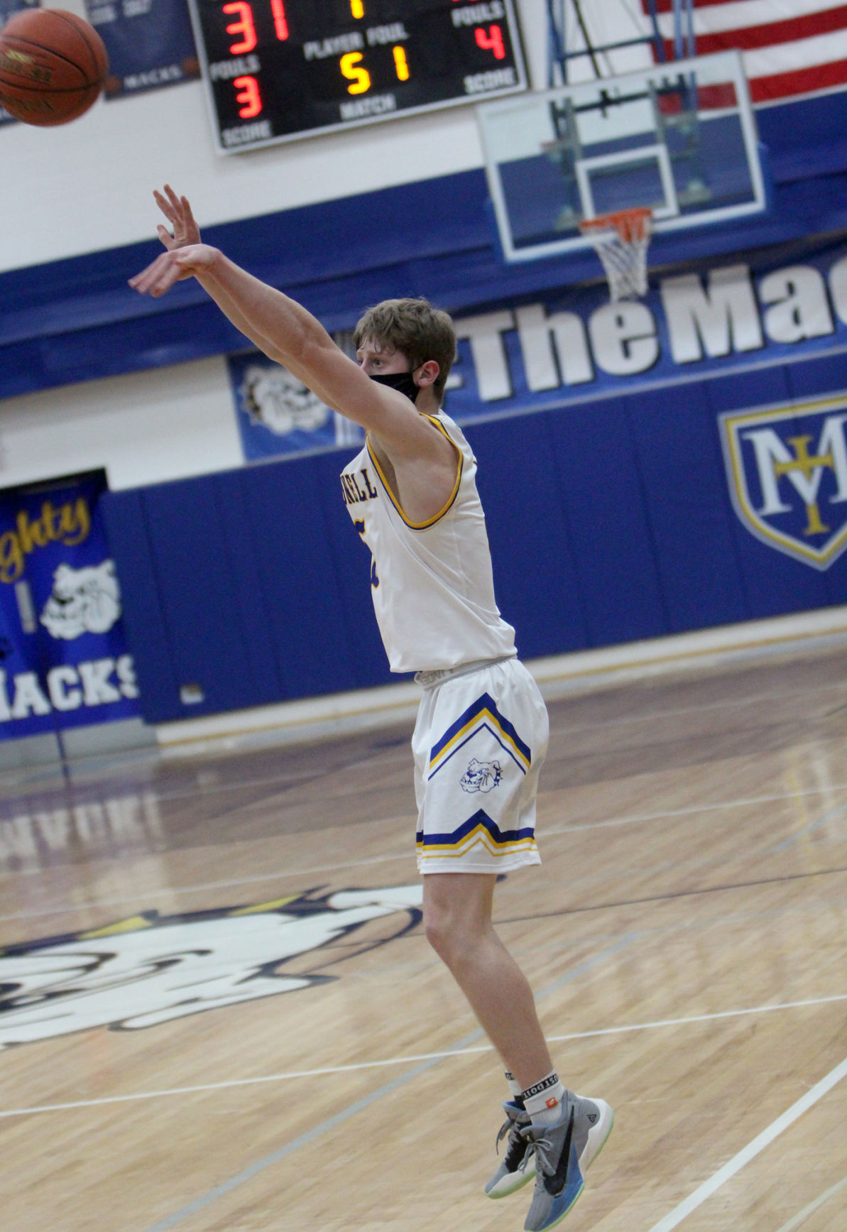 Bruce at McDonell boys basketball 2-19-21